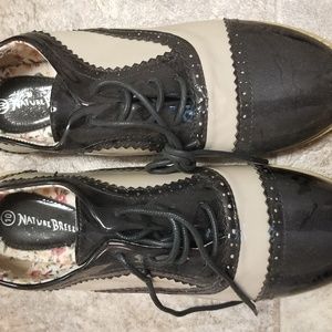 Black & Cream Oxfords